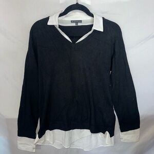 Adrianna Papell Black and White Blouse